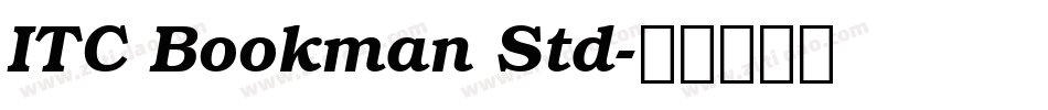 ITC Bookman Std字体转换